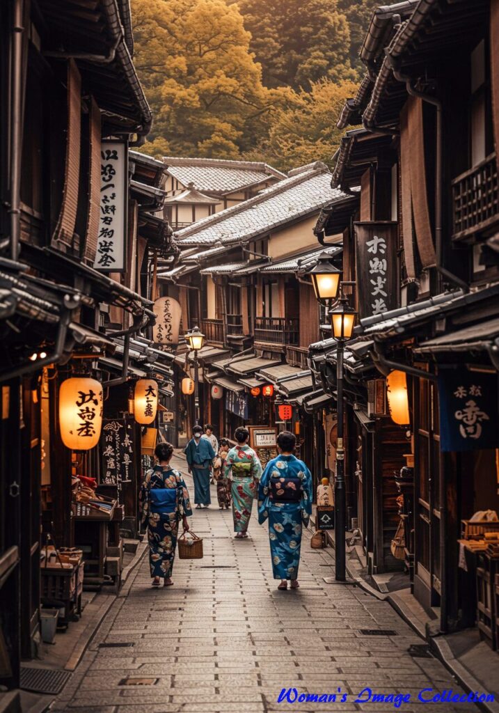 日本の伝統と現代が交差する街並み:美しい古き良き商店街の風景 9 batch image fx 56 日本の街並