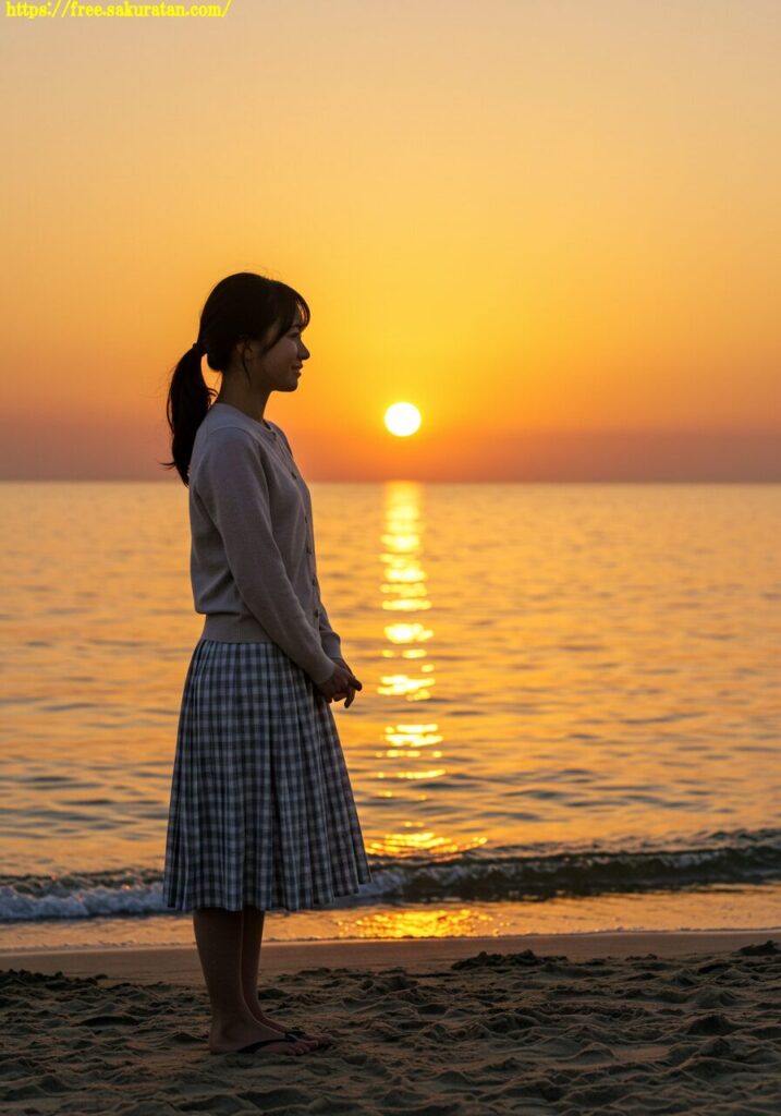 夕暮れ、波音、そして君 13 10 1 未分類