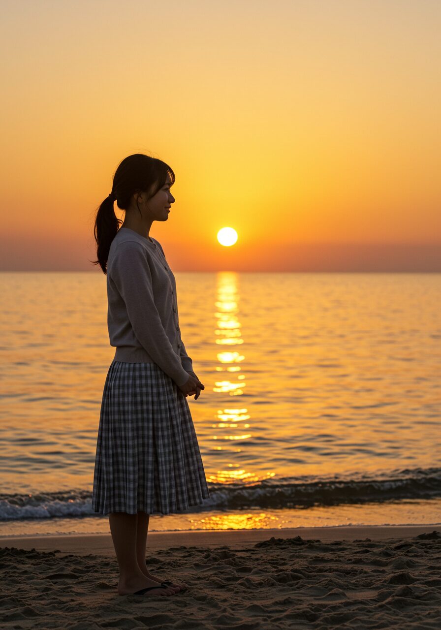 夕暮れ、波音、そして君 1 10 未分類