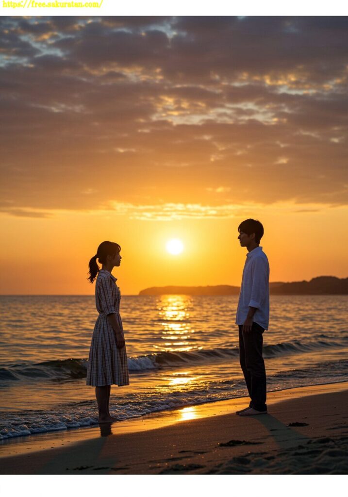夕暮れ、波音、そして君 14 11 未分類