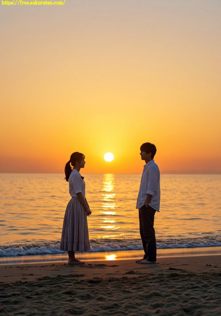 夕暮れ、波音、そして君 15 12 未分類