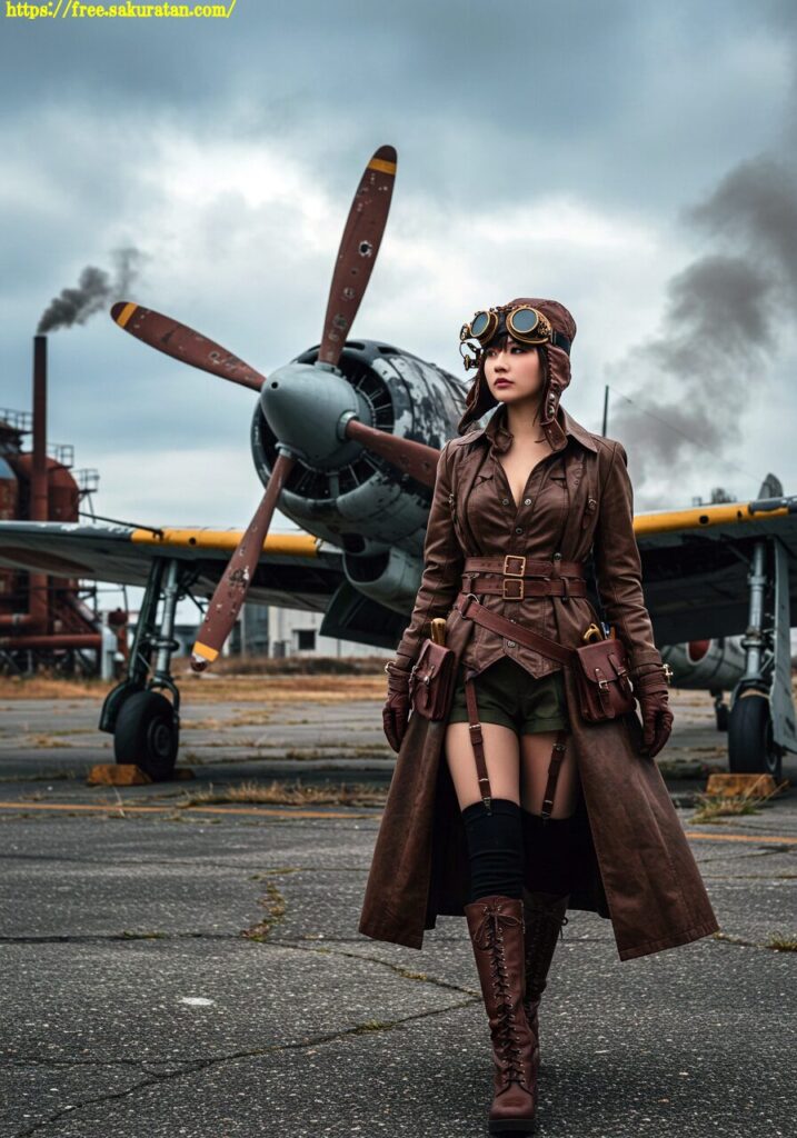 錆びた空と機械仕掛けの彼女──廃墟滑走路の午後 14 20250510 1 157 スチームパンク