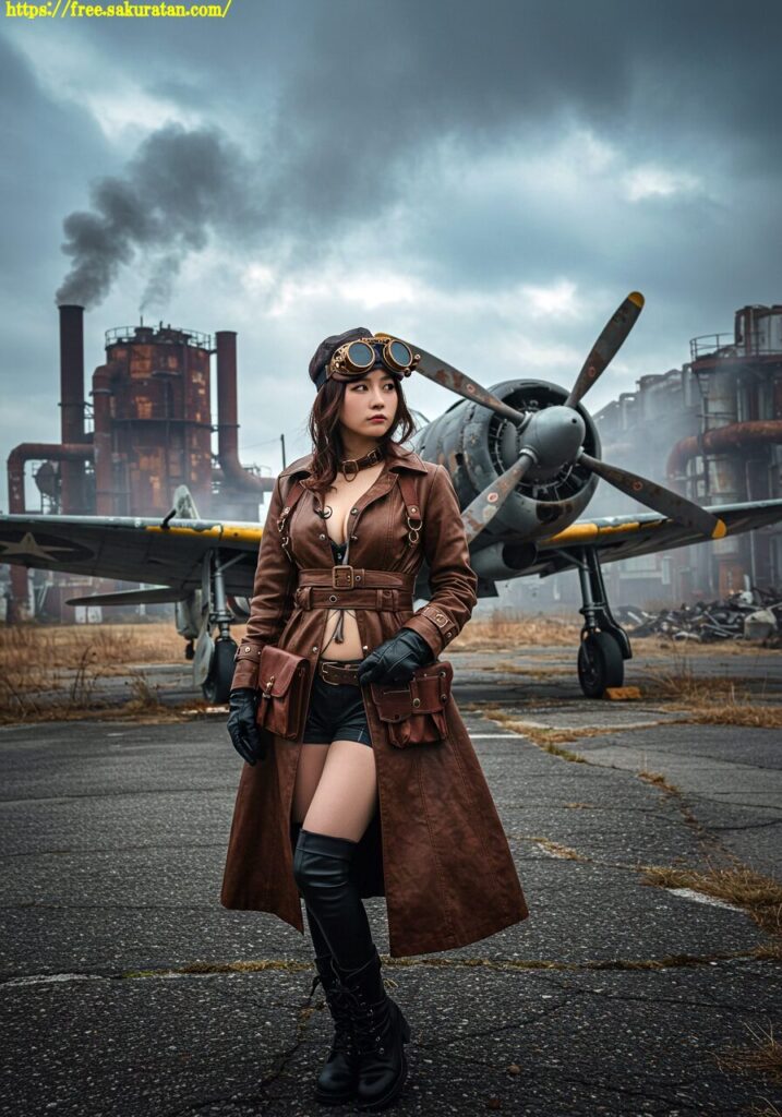 錆びた空と機械仕掛けの彼女──廃墟滑走路の午後 16 20250510 1 161 スチームパンク
