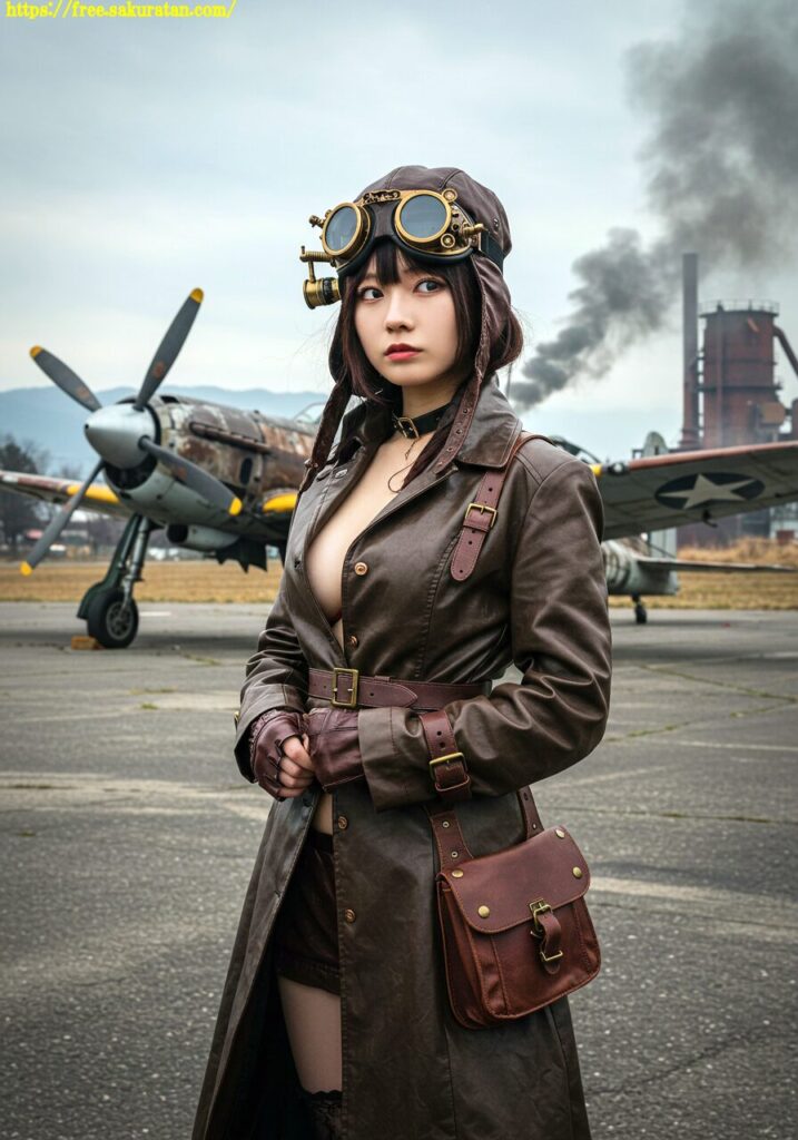 錆びた空と機械仕掛けの彼女──廃墟滑走路の午後 20 20250510 1 166 スチームパンク