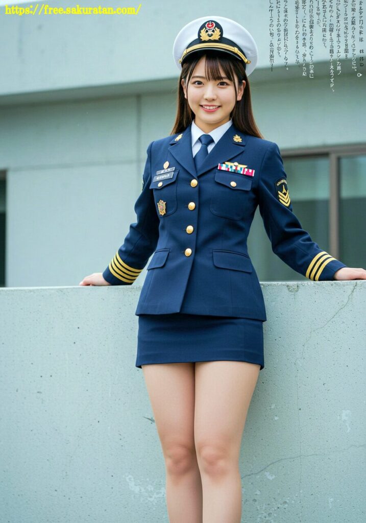 「港に舞い降りた制服美人。―その一瞬を切り取った、奇跡のワンショット」 3 20250525 3 306 ユニホーム