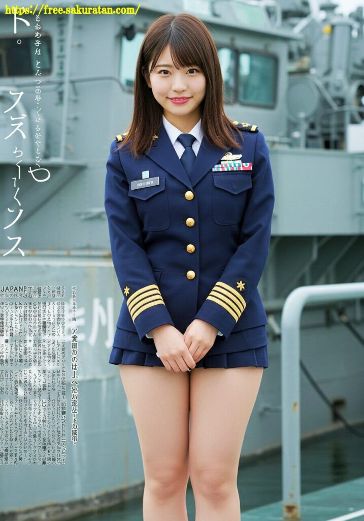 「港に舞い降りた制服美人。―その一瞬を切り取った、奇跡のワンショット」 2 20250525 3 310 ユニホーム