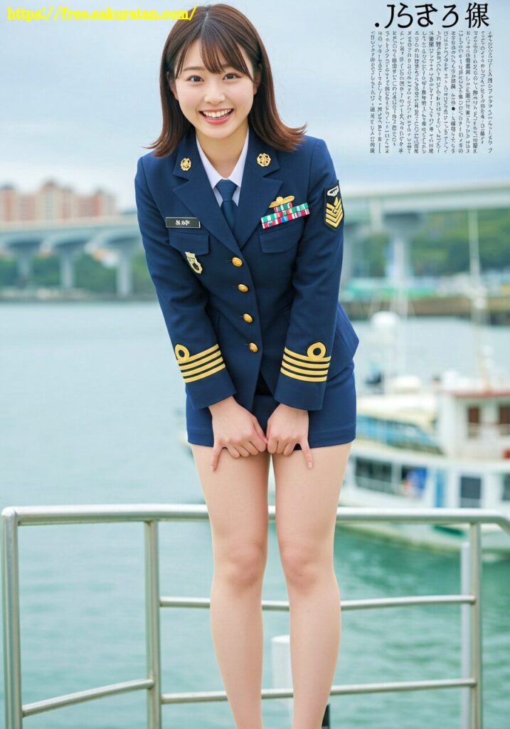 「港に舞い降りた制服美人。―その一瞬を切り取った、奇跡のワンショット」 8 20250525 3 318 ユニホーム