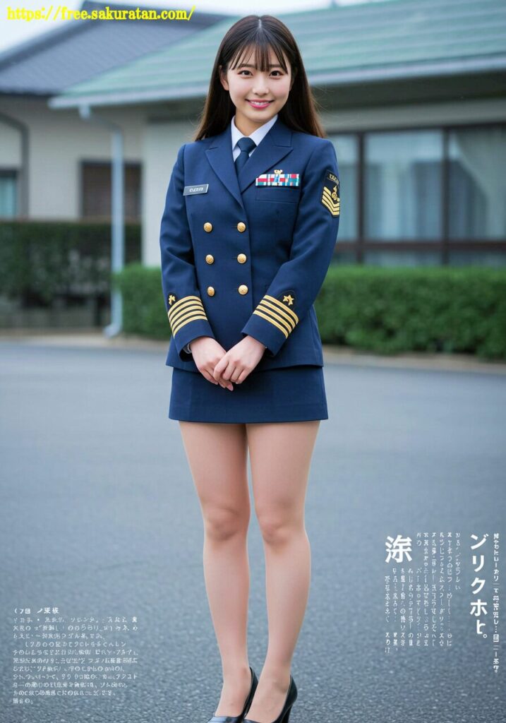 「港に舞い降りた制服美人。―その一瞬を切り取った、奇跡のワンショット」 9 20250525 3 320 ユニホーム