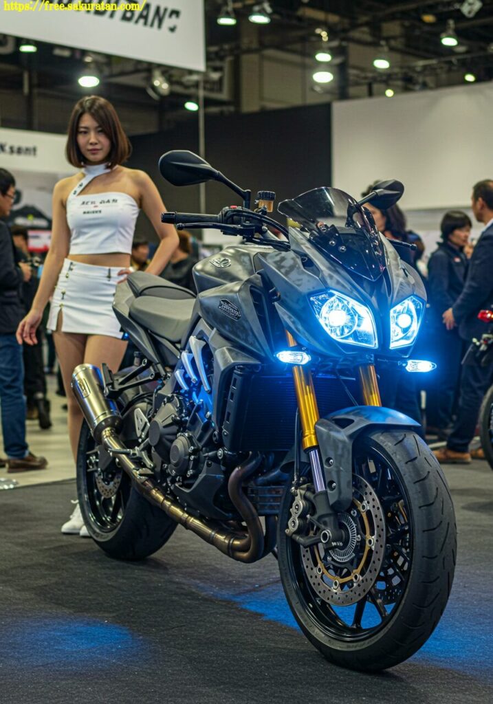 驚異のビジュアルアート。光る眼を持つバイクとクールモデルが最高にキマってる! 17 Image fx 2025 05 21T205930.640 ショートパンツ